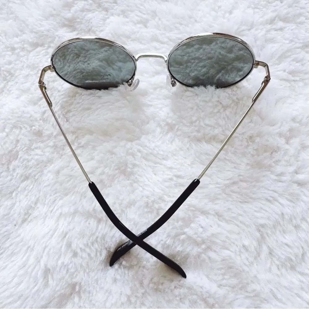 Henry Silver Round Lens Sunglasses